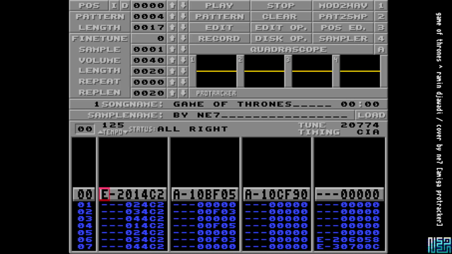 Game of Thrones / Ramin Djawadi - cover by ne7 [Amiga Protracker]