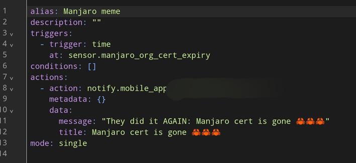 The same text from the codeblock above, with the phone name redacted